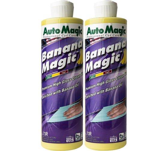 Полироль AutoMagic крем-воск для кузова автомобиля с банановым маслом BANANA MAGIC (USA), 73R упак. 2шт 73R_2 1