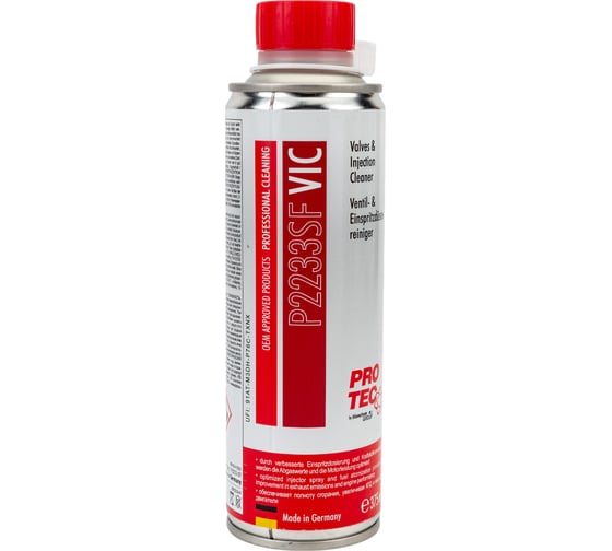 Жидкость для очистки бензиновых систем PRO-TEC Valves & Injection Cleaner Strong Formula P2233-SF