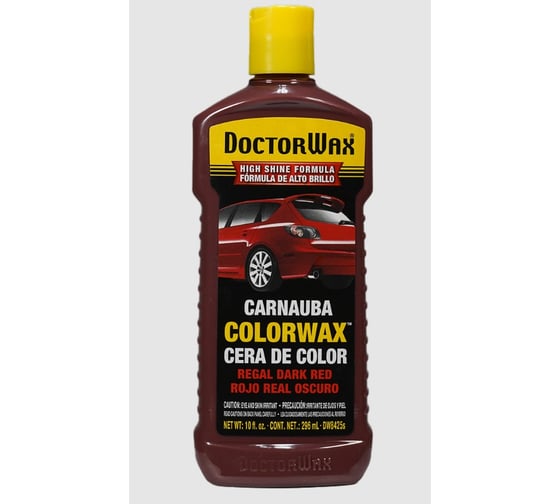 Цветной полироль с полифлоном DoctorWax Темно-красный DW8425s 1