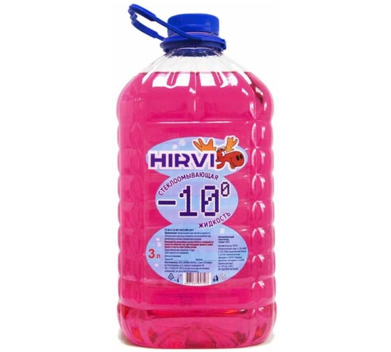 Очиститель стекол HIRVI зимний -10, 3 л, 4 шт 030-3П 1