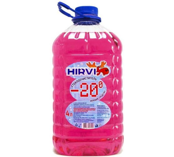 Очиститель стекол HIRVI зимний -20, 3 л, 4 шт 038-3П 1