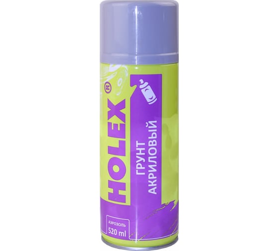Акриловый грунт HOLEX серый аэрозоль, 520мл HAS-2542