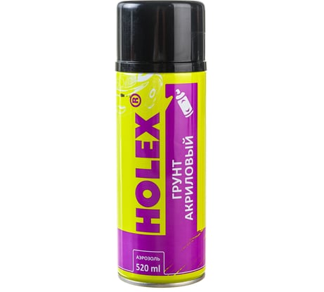 Акриловый грунт HOLEX чёрный аэрозоль 520мл HAS-4195
