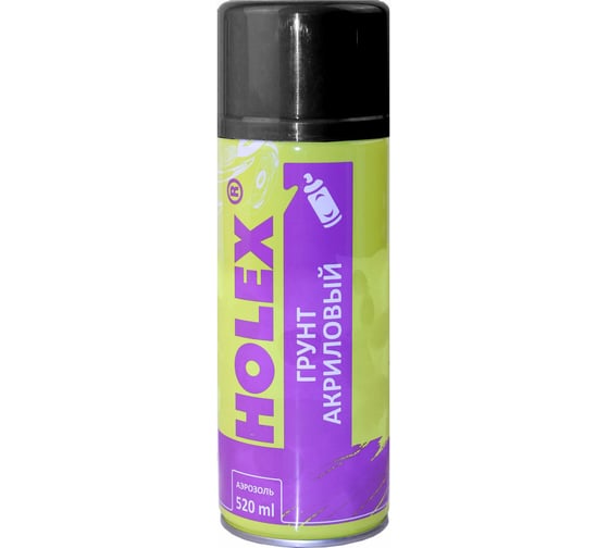 Акриловый грунт HOLEX чёрный аэрозоль 520мл HAS-4195