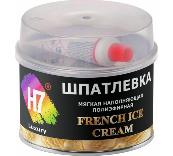 Мягкая наполняющая полиэфирная шпатлевка H7 French Ice Cream 0.25 л, 0.515 кг 774196