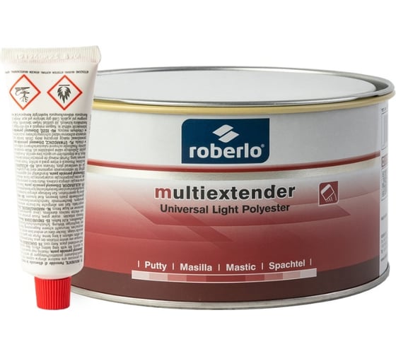 Шпатлевка ROBERLO 2K MULTIEXTENDER облегченная универсальная + отв /1,5L white 69791 1