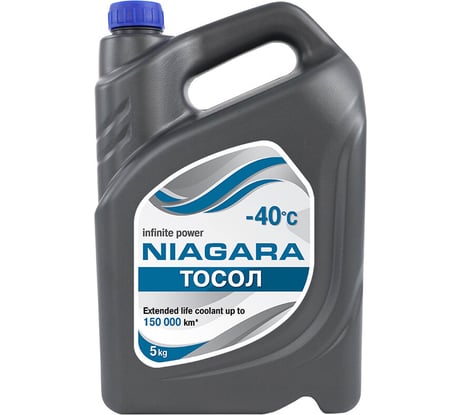 Охлаждающая жидкость NIAGARA Тосол Ниагара А40М 5 кг 001003000011