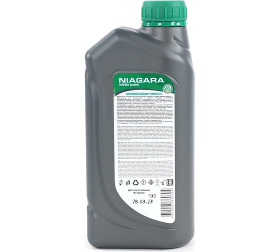 Охлаждающая жидкость NIAGARA Антифриз Ниагара G11 зеленый 1 кг 001001002006