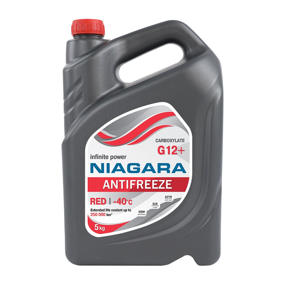 Охлаждающая жидкость NIAGARA  G12+, карбоксилатный, красный, 5 .