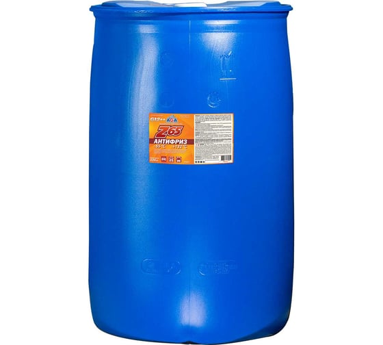 Антифриз AGA готовый к применению, желтый, -65С 220 кг AGA062Z 1