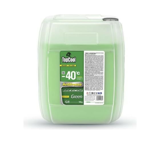 Охлаждающая жидкость TOPCOOL Antifreeze Green -40 C зеленый, 10кг Z0054