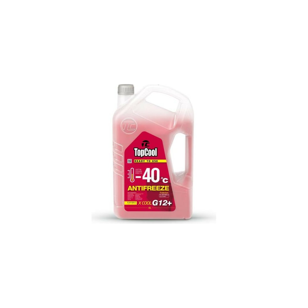 Охлаждающая жидкость TOPCOOL Antifreeze Х cool -40 C розовый G12+, 5л ...