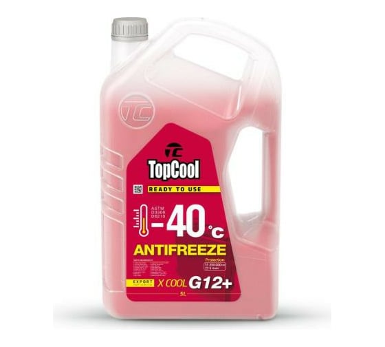 Охлаждающая жидкость TOPCOOL Antifreeze Х cool -40 C розовый G12+, 5л Z0032