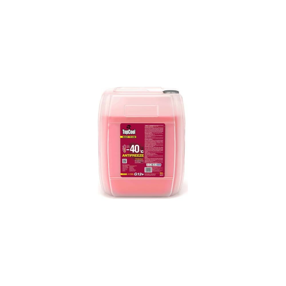 Охлаждающая жидкость TOPCOOL Antifreeze Х cool -40 C розовый G12+, 10 л ...