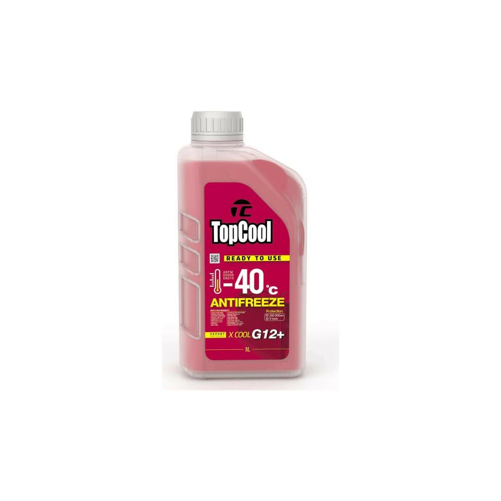 Охлаждающая жидкость TOPCOOL Antifreeze Х cool -40С розовый G12+, 1 л ...