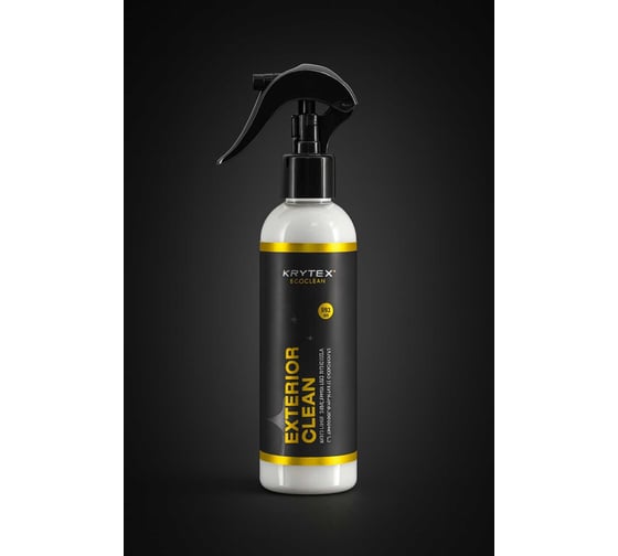 Очиститель кузова автомобиля KRYTEX EXTERIOR CLEAN сухая мойка, полироль, защита ЛКП, гидрофобный эффект, 250мл. EXTERIOR CLEAN 250мл. 1