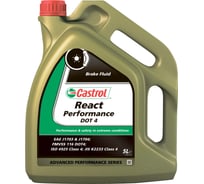 Тормозная жидкость Castrol React Performance DOT4, 5 л 157F8C
