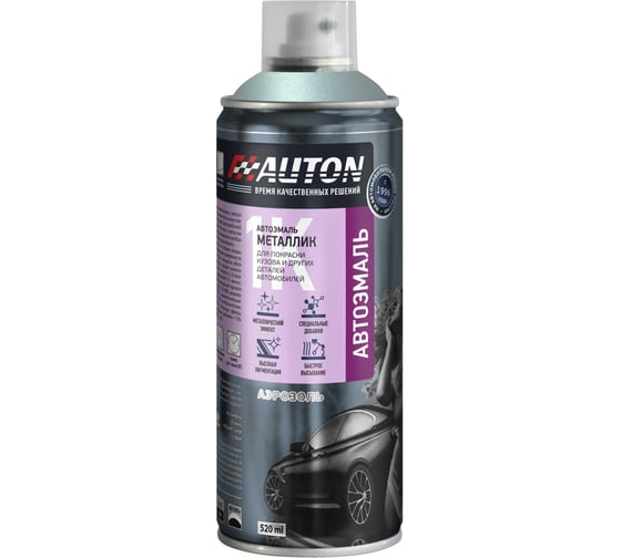 Автоэмаль металлик аэрозоль AUTON 413 Ледяной 520 мл ATN-A70641 1