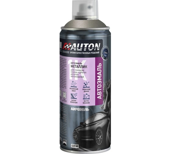 Автоэмаль металлик AUTON 242 Серый базальт аэрозоль 520 мл ATN-A07387