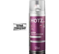 Акриловая краска автомобильная HOTZ 1К Белая глянцевая, 520 мл (не требуется отвердитель) 4673755225040