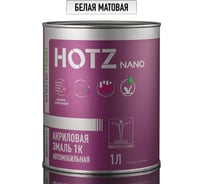 Акриловая краска автомобильная HOTZ 1К Белая матовая, 850 мл (не требуется отвердитель), 4673755223565