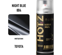 Краска аэрозольная HOTZ 1K Toyota Night Blue 8B4 металлик 520 мл., базовая автомобильная ремонтная эмаль, 4673755222971