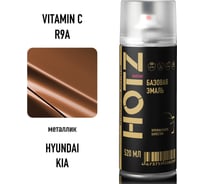 Краска аэрозольная HOTZ 1K Hyundai/KIA Vitamin C R9A 520 мл., базовая автомобильная ремонтная эмаль, 4673755217281