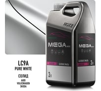 Базовая эмаль Volkswagen/Skoda Pure White LC9A, 3 литра Megamix Краска автомобильная, базисная под лак 4673755225415