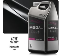 Базовая эмаль Ford Sea Grey 6DYE металлик, 3 литра Megamix Краска автомобильная, базисная под лак 4673755225262