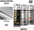 Комплект аэрозольный HOTZ Снежная королева PPG 690 1K: Акриловый грунт Светло-серый 520мл + Акриловый лак 520мл + Автоэмаль 520мл 4673755223312 1