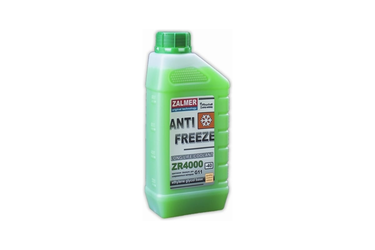 Антифриз ZALMER Antifreeze ZR4000 LLC G11 зеленый -40С, 1кг ZR40G001