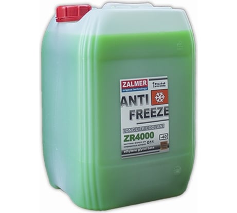 Антифриз ZALMER Antifreeze ZR4000 LLC G11 зеленый -40С 20кг ZR40G020