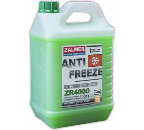 Антифриз ZALMER Antifreeze ZR4000 LLC G11 зеленый -40С 3кг ZR40G003
