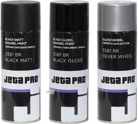 Краска Jeta PRO чёрная глянцевая 0.4л 5581 BR black gloss