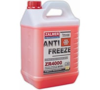 Антифриз ZALMER Antifreeze ZR4000 LLC G12+ красный -40С 5кг нетто ZR40R005