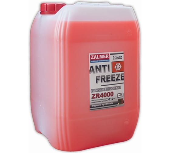 Антифриз ZALMER Antifreeze ZR4000 LLC G12+ красный -40С 20кг нетто ZR40R020 1