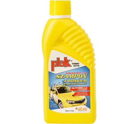 Автошампунь с воском для ручной мойки PLAK AUTOBELLA Lavaincera 500 мл A5392