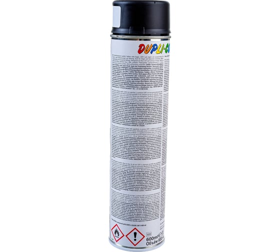 Универсальная акриловая эмаль DUPLI COLOR черная, матовая, 0.6 л 693878