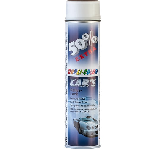 Универсальная акриловая эмаль DUPLI COLOR белая, матовая, 0.6 л 693892 1