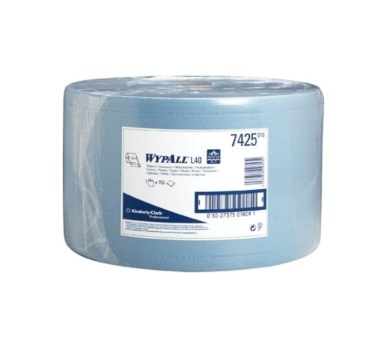 Протирочный материал Kimberly-Clark WypAll L30 рулон Jumbo, синий 7425 1