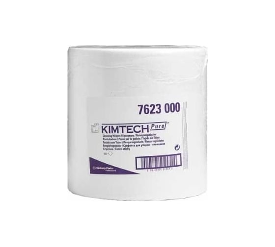 Протирочные салфетки Kimberly-Clark KIMTECH PURE большой рулон, белый 7623