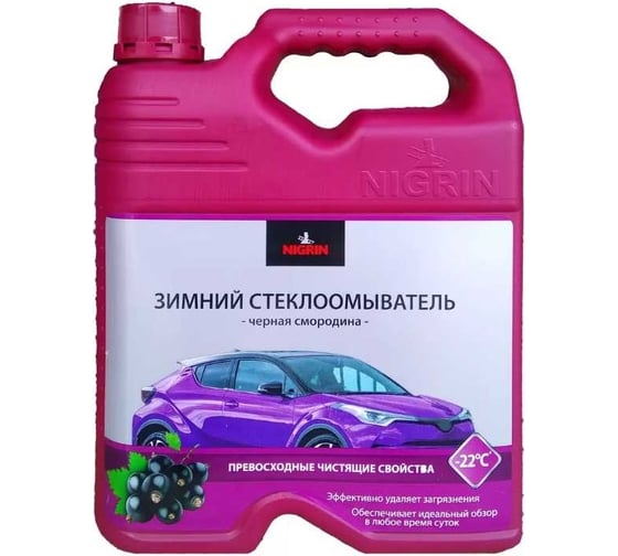 Зимняя стеклоомывающая жидкость NIGRIN 22C 4 л Gel4W22