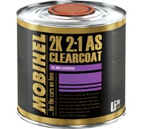 Акриловый лак MOBIHEL Anti-Scratch HS 2К бесцветный, банка 0.5 л 47155201