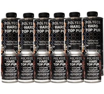 Покрытие полиуретановое антигравийное сверхпрочное Polyecs Hard Top PUR 2K 4:1, 1 л (0.8 л + 0.2 л) HT-BLAC_6