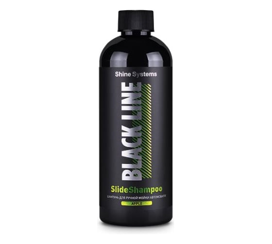 Шампунь для ручной мойки автомобиля Shine systems BLACK LINE SlideShampoo Apple, 400 мл Shine Systems (Запах Яблока) SSBL988 1