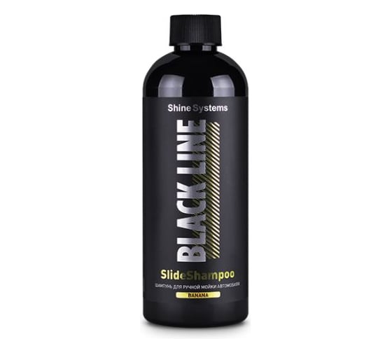 Шампунь для ручной мойки автомобиля Shine systems BLACK LINE SlideShampoo 400 мл Shine Systems (Запах Банана) SSBL985 1