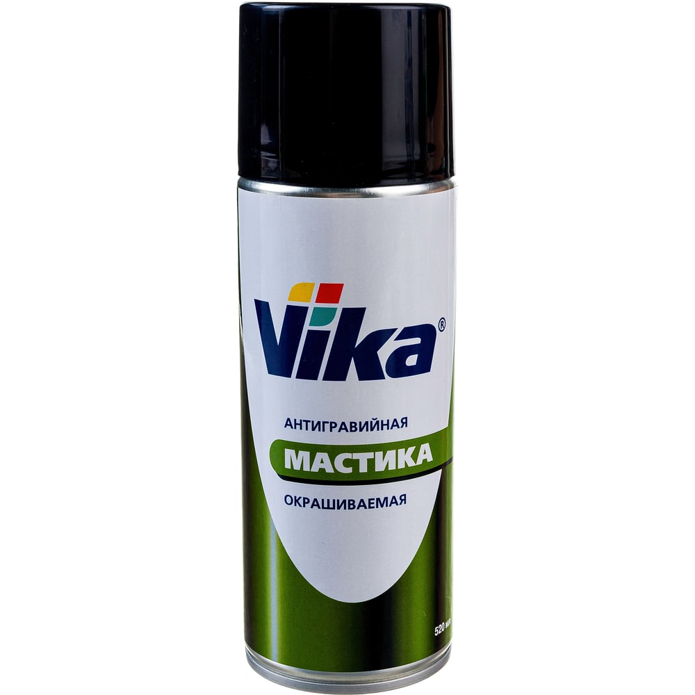 Антигравийная мастика VIKA окрашиваемая, черная, 520 мл 18-000029 ...