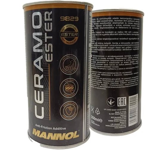 Присадка для моторного масла и защиты двигателя MANNOL CERAMO ESTER 350 мл. 9829035