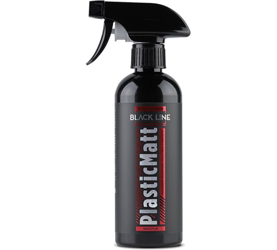 Полироль матовый для пластика и винила салона Shine Systems Инвиктус, серия Black Line PlasticMatt Invictus, 400 мл SSBL317