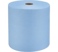 Нетканый протирочный материал в рулоне Ben Fatto синий, 31х32 см, 500 л, соты, 110гр/м 32862